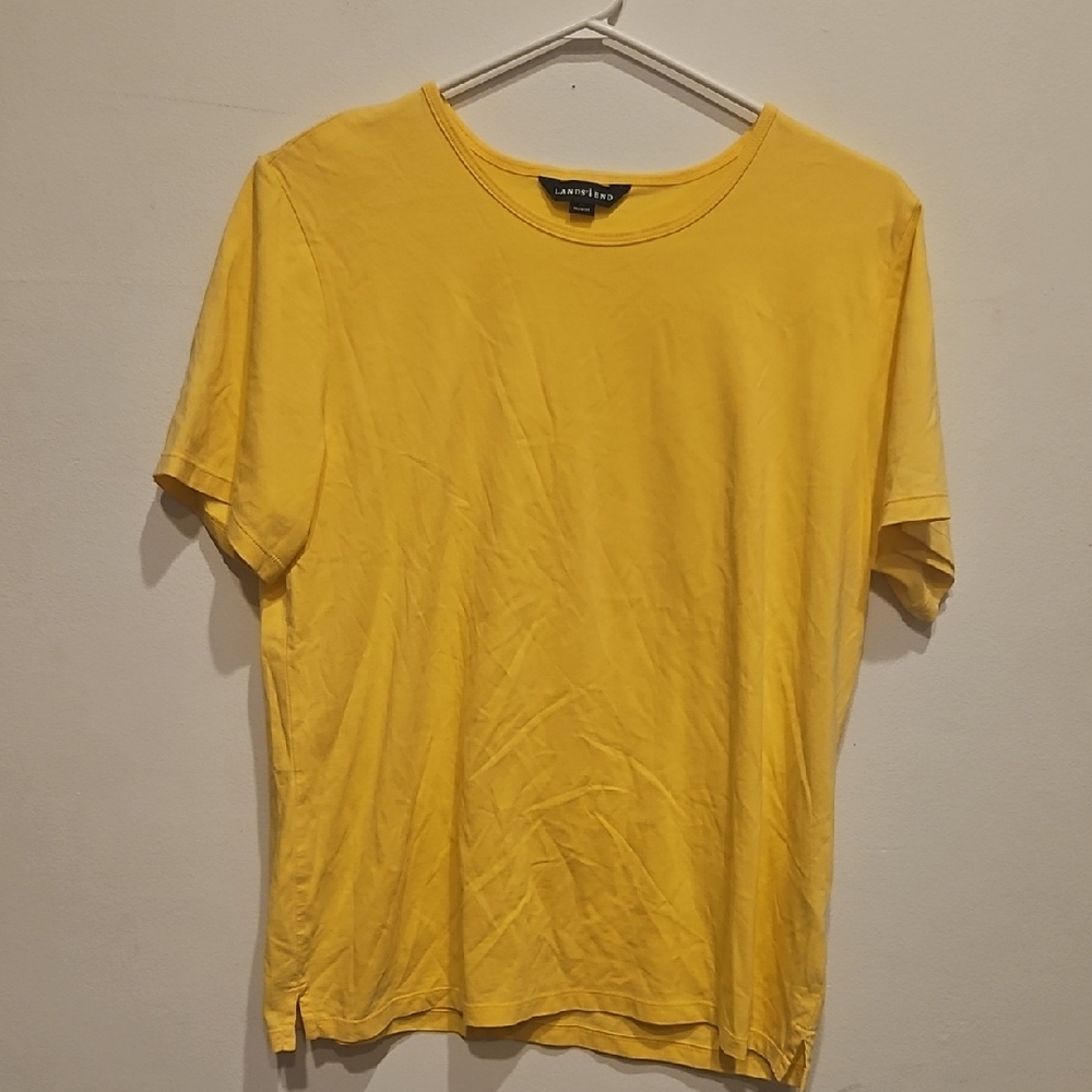 Lands' End Bright Yellow Women's Tee